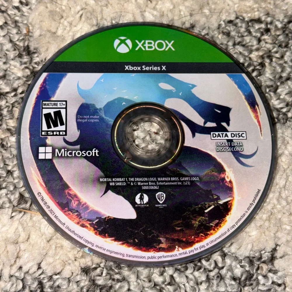 Microsoft Xbox Series X Mortal Kombat 1 MK1 Video Game Rated M For Mature 2023 U